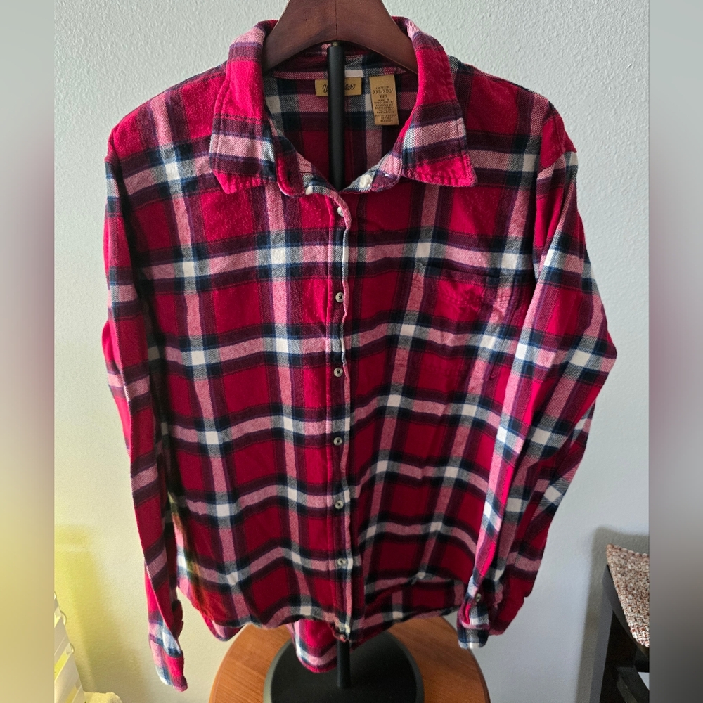 Wrangler Long Sleeve Plaid Shirt XXL